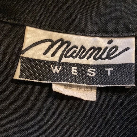 Marmie West black polyester skirt set size 4 - Picture 9 of 10